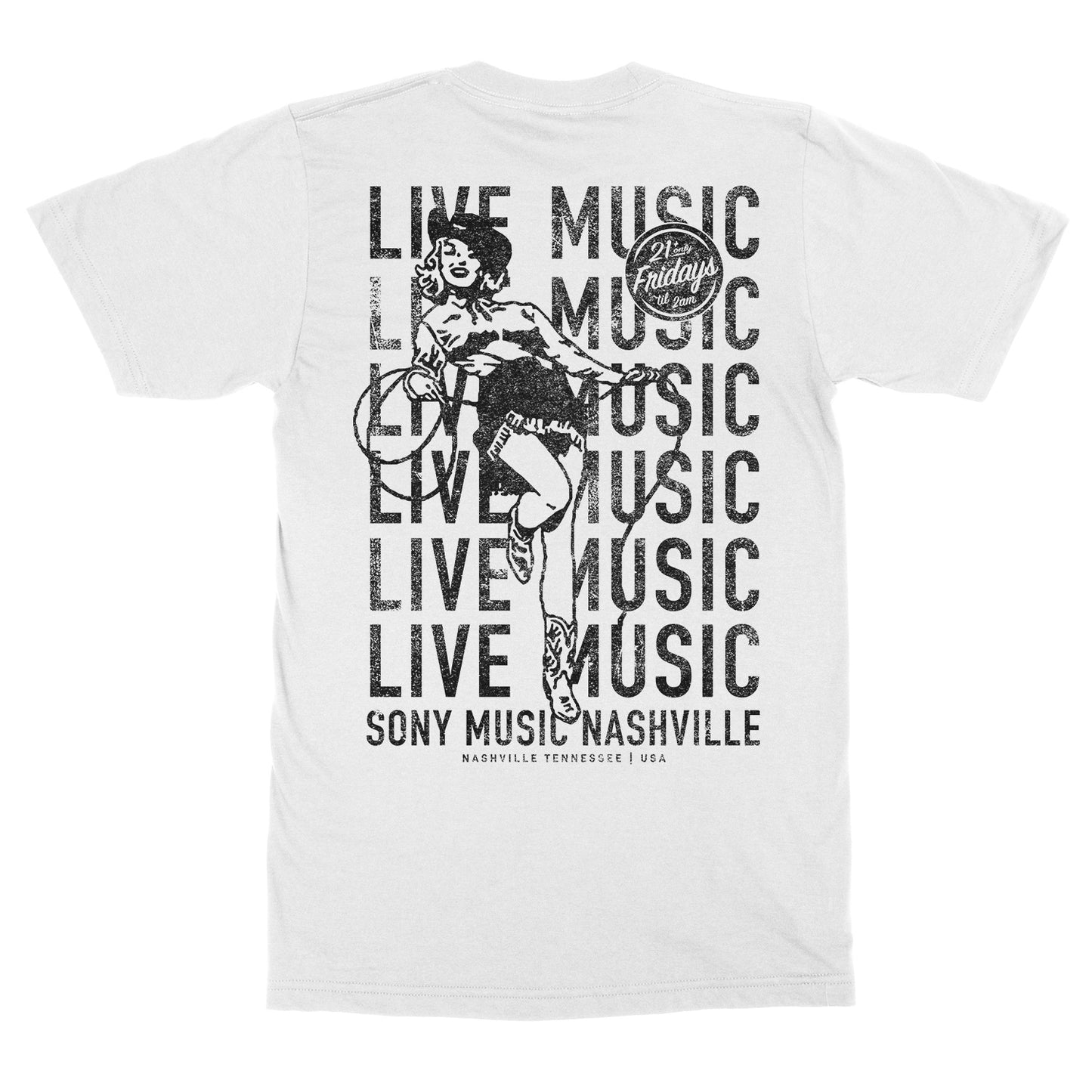 Sony Music Nashville "Live Music" T-Shirt